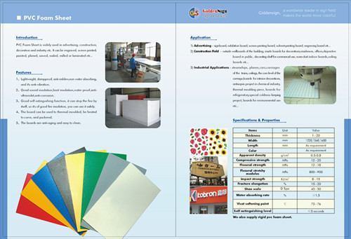 Pvc Free Foam Baord Shanghai Manufacturer Goldensign