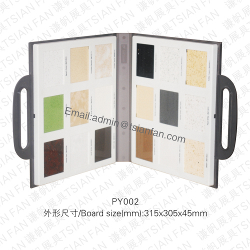 Py002 Plastic Stone Tile Sample Showing Case