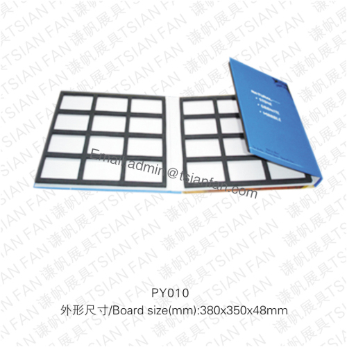 Py010 Colorful Cardboard Granite Stone Sample Book