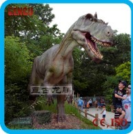 Realistic Life Size Animatronic Mechanical Simulation Dinosaur Sculpture