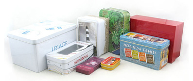 Rectangular Tin Box Storage Container