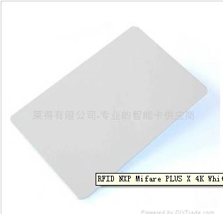 Rfid Nxp Mifare Plus X 4k White Pvc Cards