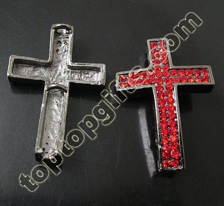 Rhinestone Cross Metal Connection