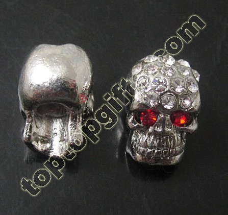 Rhinestone Skull Beads