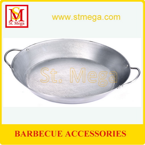 Round Carbon Steel Bbq Paella Pan