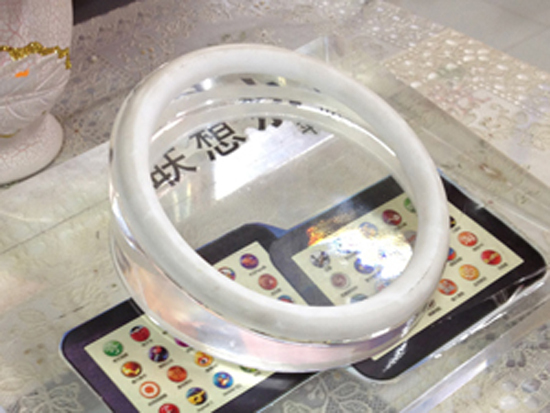 Round Crystal Anti Theft Devices For Tablet Pc Pad Display Irsj000