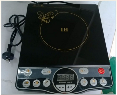 Single Burner Black Crystal Panel Electric Induction Cooker