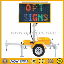 Solar Powered Led Trailer Mounted Vms B Size