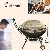 Srbq 2302 Charcoal Bbq Grill Cast Iron Barbecue