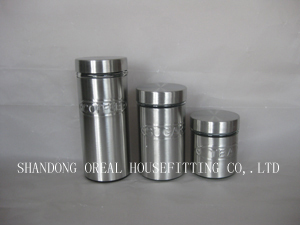 Stainless Steel Glass Jars With Metal Lids