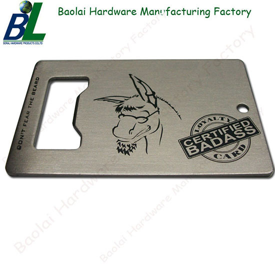 Steel Printed Business Card Bottle Opener