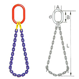 T8 Grade Endless Chain Sling Single Leg