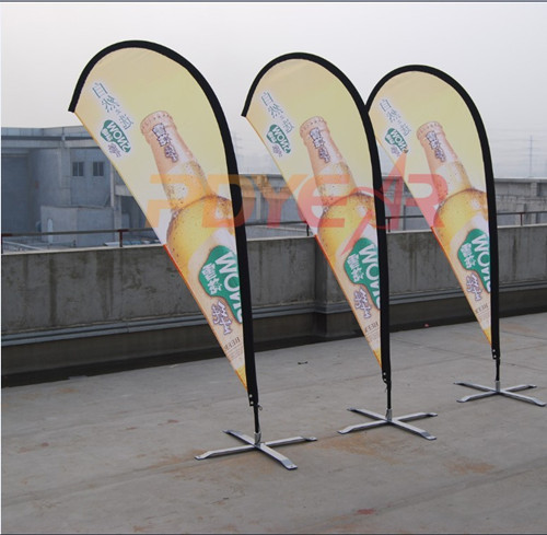 Teardrop Beach Flag Flying Banner