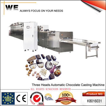 Three Heads Automatic Chocolate Casting Machine