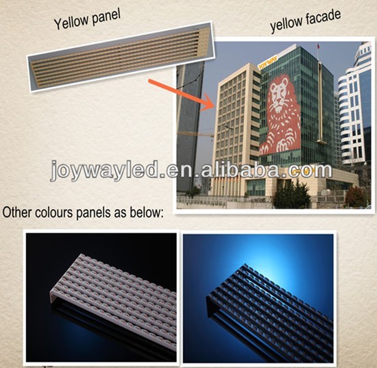 Transparent Led Media Glass Facade Display Screen P25 35