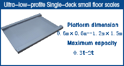 Ultra Low Profile Single Deck Floor Scale