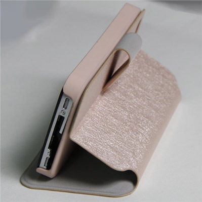 Upright Silk Pattern Case With Big Buckle For Iphone4 4s