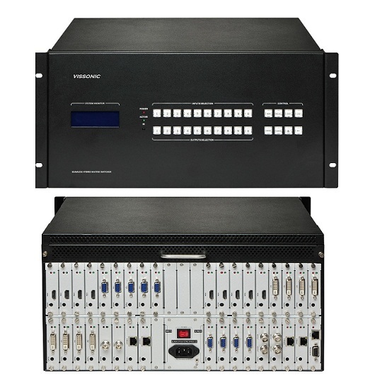 Vissonic Seamless Video Wall Modular Matrix Switcher 8x8 To 36x36