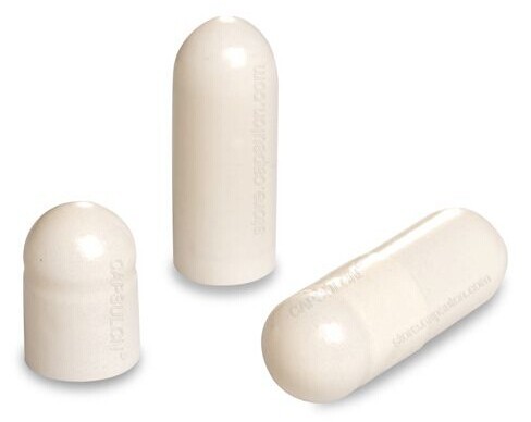 White Gelatin Capsules Size 0