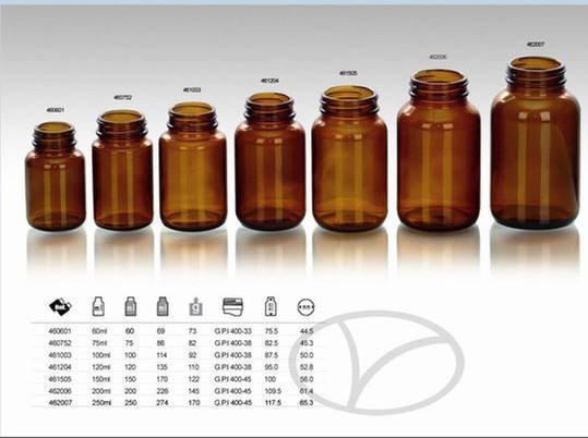 Wholesale Amber Glass Bottles Medicine And Screw Caps