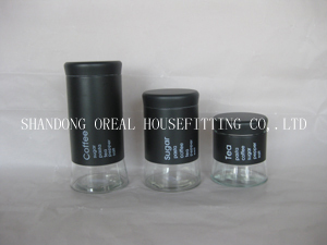 Wholesale Glass Canisters With Coating