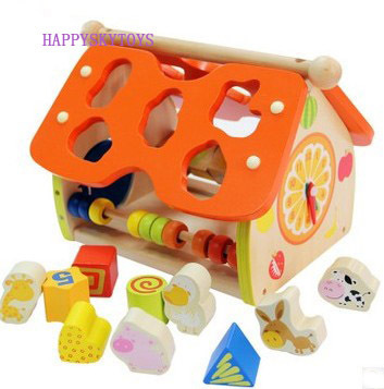 Wooden Toys Doll House Educational Kids Promotional Gfit Developmental Inte