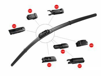 Xiamen Factory Of Car Accessories Curve Windshield Wiper With 7 Adaptors