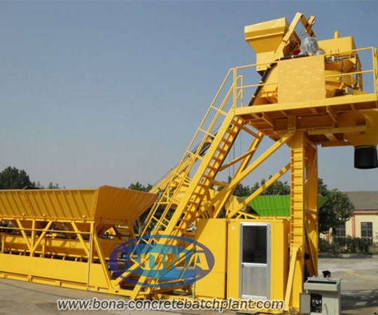 Yhzs35 Mobile Concrete Mixing Plant