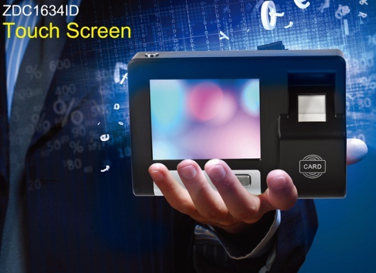 Zdc1634id Time Attendance Terminal Fingerprint Touch Screen