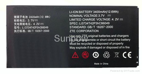 Zte V9 Battery Li3734t42p3hc86049